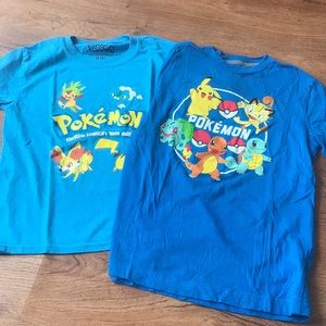 2 boys medium (8) Pokémon T-shirt’s